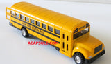 New York School Bus 8.5" Diecast Bus with Pullback Action