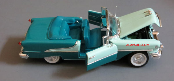 Green 1955 Oldsmobile Super 88 Convertible 1/24 Scale Diecast Model with Window Box