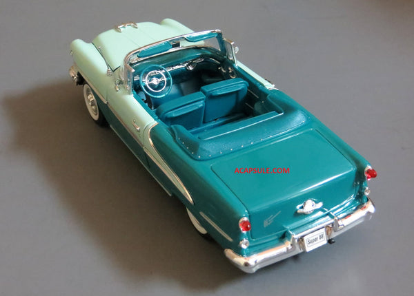 Green 1955 Oldsmobile Super 88 Convertible 1/24 Scale Diecast Model with Window Box