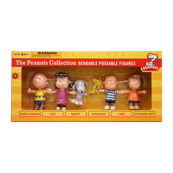 Peanuts and Gang Bendable Poseable Collectible Boxed Set