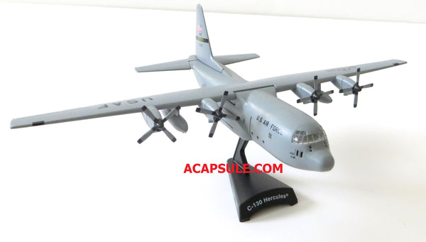 Postage Stamp C-130 Hercules Spare 617 1/200 Scale Diecast Model with Stand