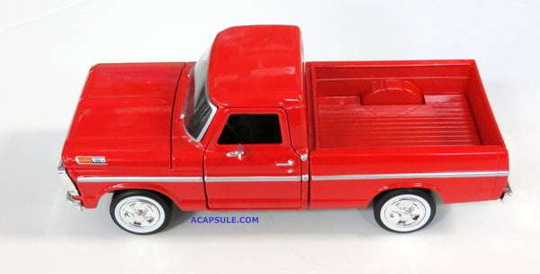 Red 1969 Ford F-100 Pick Up 1/24 Scale Diecast Model
