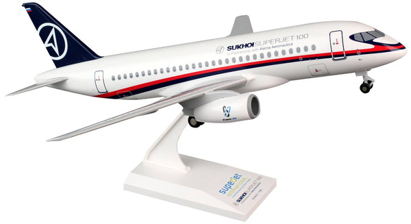 Skymarks Sukhoi Superjet 100 1/100 Scale with Stand & Gears