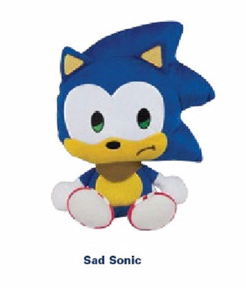 Tomy Sad Sonic Emoji Plush - 8 Inches