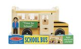 Melissa & Doug Wooden School Bus Wooden Toy Set