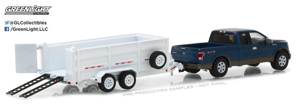 2016 Ford F-150 and Dump Trailer 1/64 Diecast Model