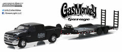 Gas Monkey Garage 2016 Dodge Ram 2500 and Heavy Duty Car Hauler 1/64 Diecast Model