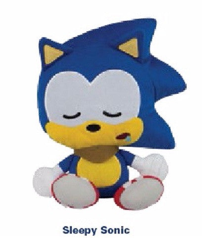 Tomy Sleepy Sonic Emoji Plush - 8 Inches