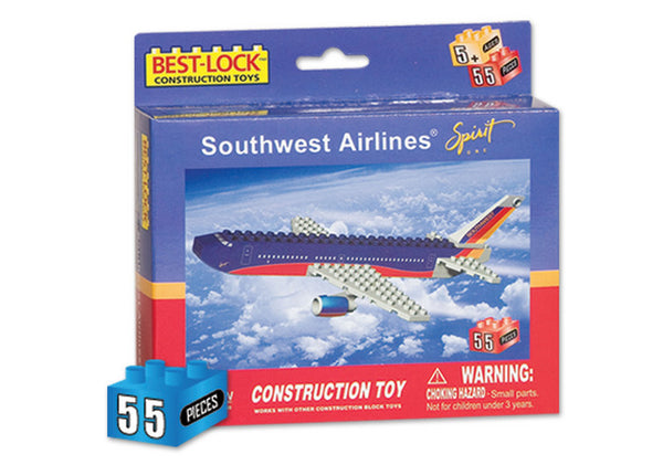 Southwest Airlines Spirit One 55 Piece Construction Toy with Minifigure
