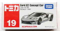 Tomica #19 Silver Ford GT Concept Car 1/64 Diecast from Takara Tomy  (Ships Free)