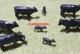 Ertl 1/64 Scale Black Angus Cattle Bulk Bag of 25
