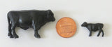 Ertl 1/64 Scale Black Angus Cattle Bulk Bag of 25