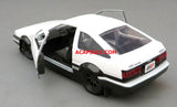 Initial D 1/32 Scale 1989 Toyota Corolla Trueno AE86 Hard Top Diecast Car