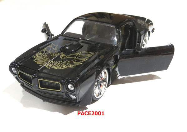 Jada Toys 1972 Black Pontiac Firebird  96798 - 1/24 scale Diecast Model Car - NOBOX