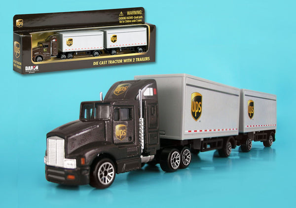 UPS Tandem Tractor Trailer Truck Toy