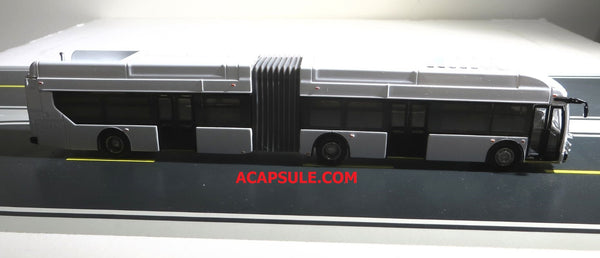 White (Blank) 1/87 Scale New Flyer Xcelsior XN60 Articulated Bus Diecast Model