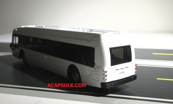 White (Blank) 1/87 Scale Proterra ZX5 Electric Transit Bus Diecast Model