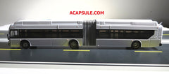 White (Blank) 1/87 Scale New Flyer Xcelsior XN60 Articulated Bus Diecast Model