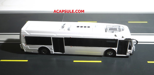 White (Blank) 1/87 Scale Proterra ZX5 Electric Transit Bus Diecast Model