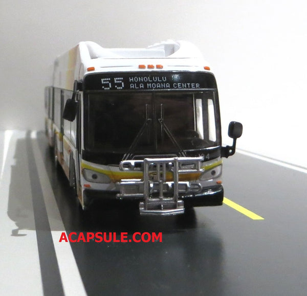 Honolulu 1/87 Scale New Flyer Xcelsior XN60 Articulated Bus Diecast Model