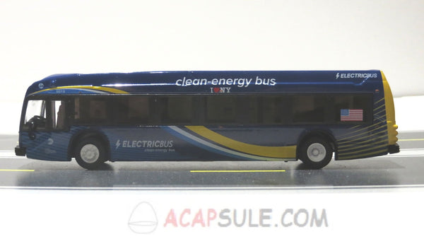 New York City Transit B32 Long Island City 1/87 Scale Proterra ZX5 Electric Transit Bus Model