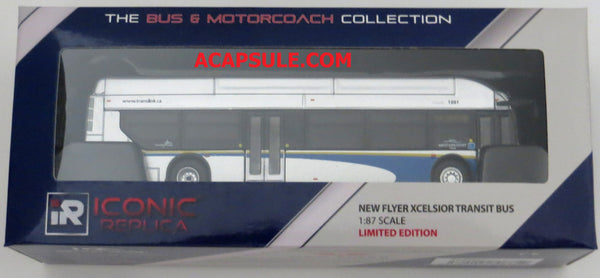 Translink Vancouver Route 250 Destination Horseshoe 1/87 Scale New Flyer Xcelsior Transit Bus Model