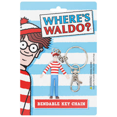 Where's Waldo 3 Inch Bendable Keychain