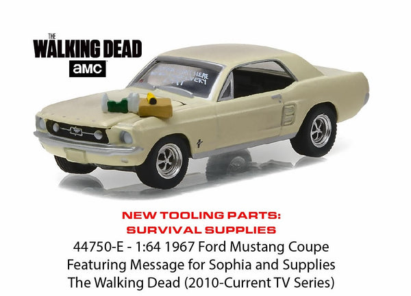 1967 Ford Mustang Coupe from The Walking Dead 1/64 Scale Diecast