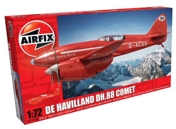 De Havilland DH.88 Comet Racer Red 1/72 Scale Model Kit