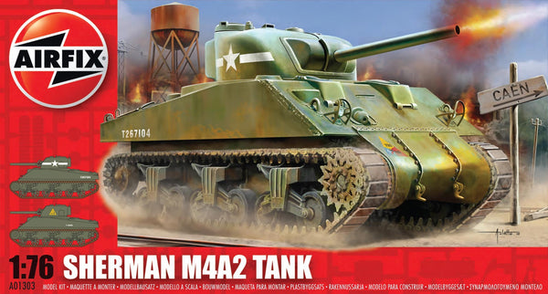 Sherman M4A2 Tank 1/76 Model Kit