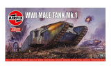 WWI Male Tank 1/76 Model Kit