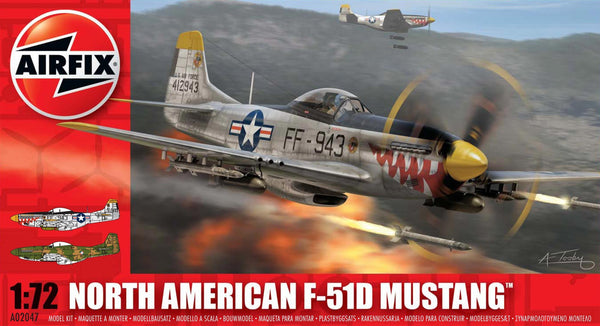 North American F-51D Mustang 1/72 Scale Model Kit