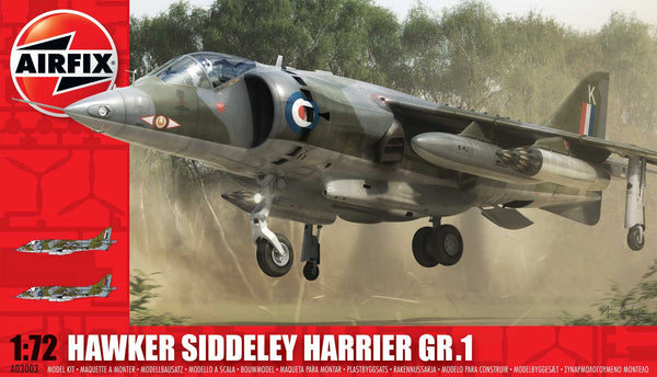 Hawker Siddeley Harrier GR1 1/72 Scale Model Kit