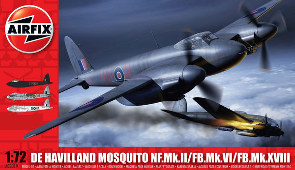De Havilland Mosquito MkII/VI/XVIII 1/72 Scale Model Kit