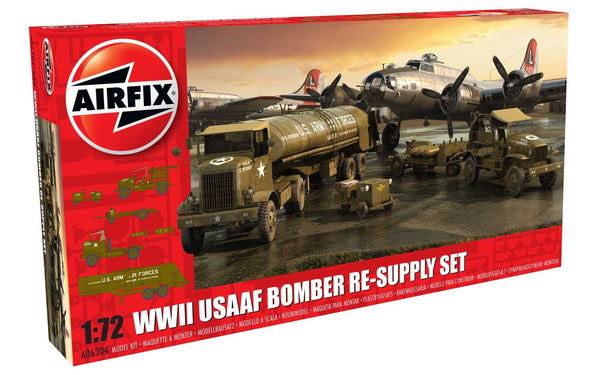 WWII USAAF 8th Air Force Bomber Resupply Set 1/72 Model Kit