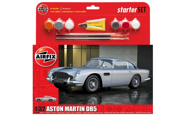 Aston Martin DB5 Starter Set 1:32 Scale (Comes with Paint, Brushes and Glue)