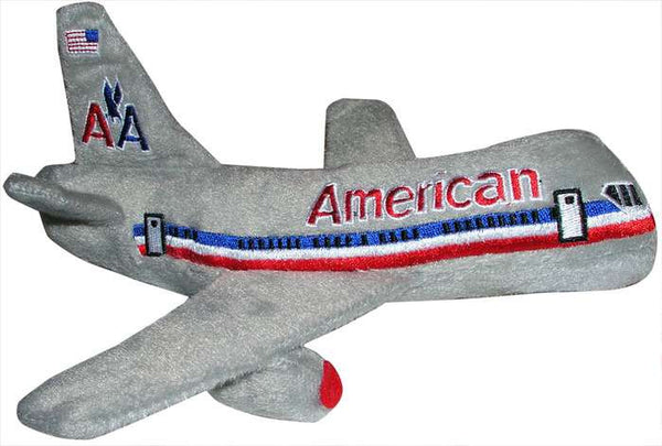 American Airlines Plush Toy Airplane with Sound