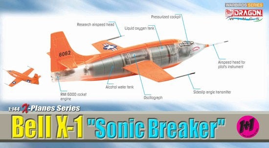 Bell X-1 "Sonic Breaker" 1+1 (Contains 2 replicas) 1/144 Scale Model