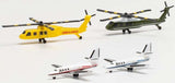 Herpa Airport Accessories 2 Helicopter+ 2 Business Jet Set 1/500 Scale HE535939