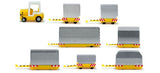 Herpa Airport Accessories Container trailers 1/200 Scale (HE557825)