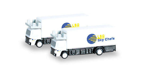 Herpa Airport Accessories Sky Chefs Catering vehicle (2 Pack) 1/400 Scale