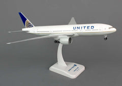Hogan United Airlines Boeing 777-200 1/200 Scale Model w Gears & Stand