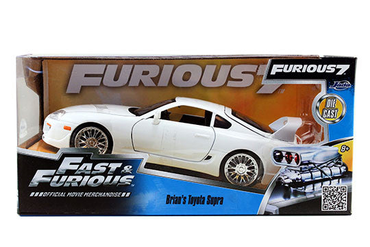 Fast and Furious Brian's1995 Toyota Supra 1/24 Scale Diecast Model