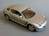 Silver Mazda RX-8 1/24 Scale Diecast Model