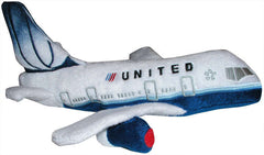 United Airlines Plush Toy Airplane with Sound