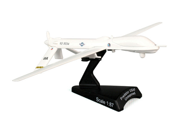 USAF Predator RQ1 Unmanned Drone 1/87 Scale Diecast Model with Stand