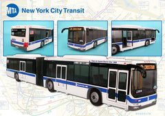 New York City MTA Articulated Bus With Opening Door 16 Inches long