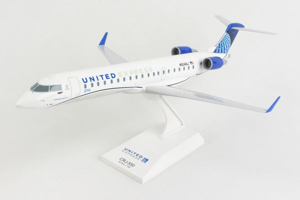 Skymarks United Express CRJ550 1/100 Scale with Stand - GoJet N504GJ SKR1051