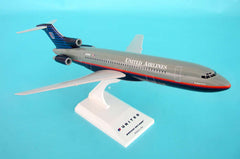 Skymarks Model United Airlines 727-200 Battleship Gray Livery 1/150 Scale with Stand