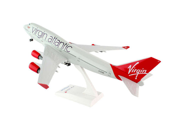 Skymarks SKR672 Virgin Atlantic Boeing 747-400 1/200 Scale Model with Stand and Gears G-VTOP